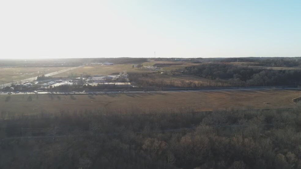 Aerial view of the Twin Creeks Village site at N Gregg Ave and W Van Asche Dr in Fayetteville